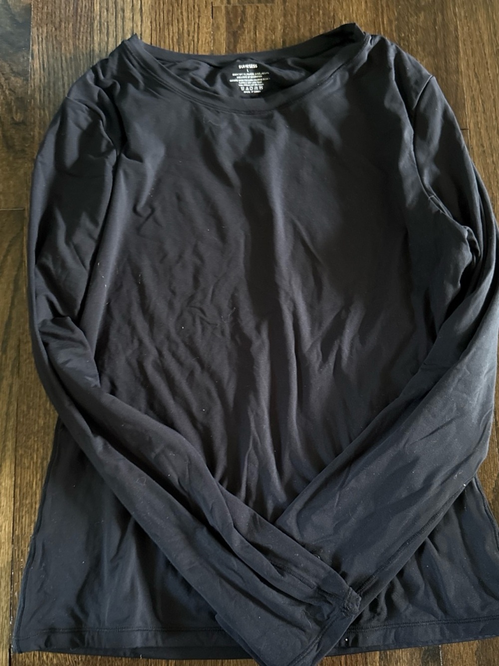 Black Long Sleeve Lightweight Top